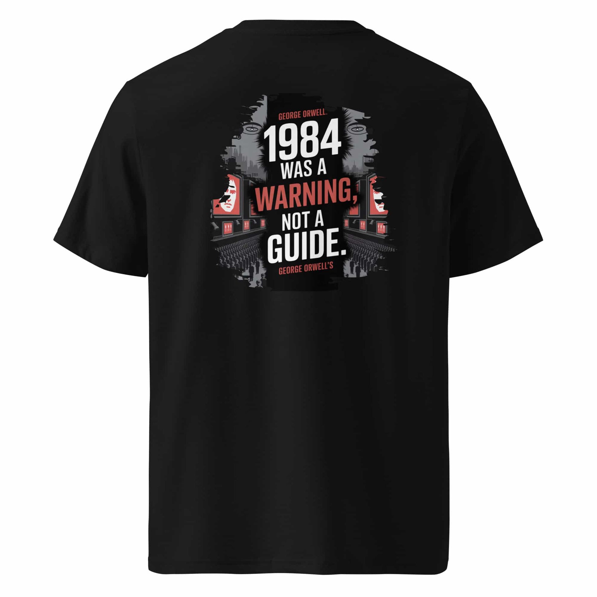 Schwarz: Herren Bio T-Shirt 1984 Schwarz von TextilRebell – GOTS-zertifiziert, 180 g/m², nachhaltiger Streetwear-Style