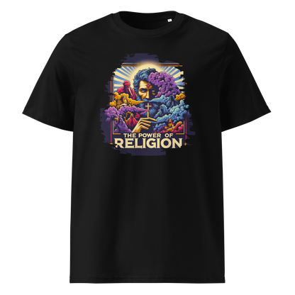 Schwarz: Herren Bio T-Shirt Religion Schwarz von TextilRebell – GOTS-zertifiziert, 180 g/m², nachhaltiger Streetwear-Style