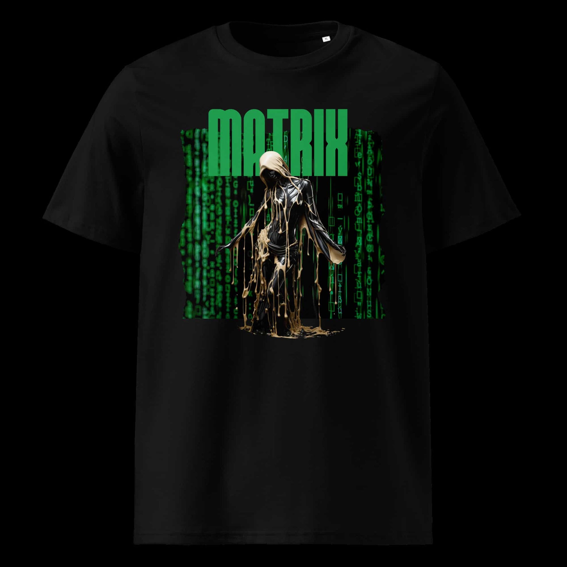 Schwarz: Herren Bio T-Shirt Matrix Schwarz von TextilRebell – GOTS-zertifiziert, 180 g/m², nachhaltiger Streetwear-Style