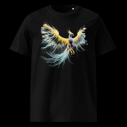 Damen Bio T-Shirt Phönix Schwarz von TextilRebell – GOTS-zertifiziert, 180 g/m², nachhaltiger Streetwear-Style