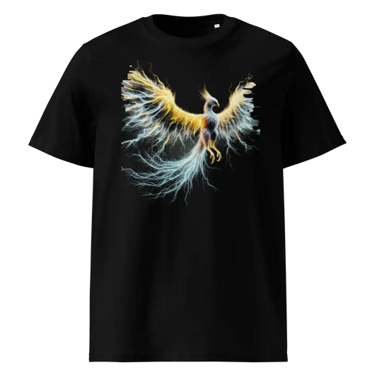 Damen Bio T-Shirt Phönix Schwarz von TextilRebell – GOTS-zertifiziert, 180 g/m², nachhaltiger Streetwear-Style