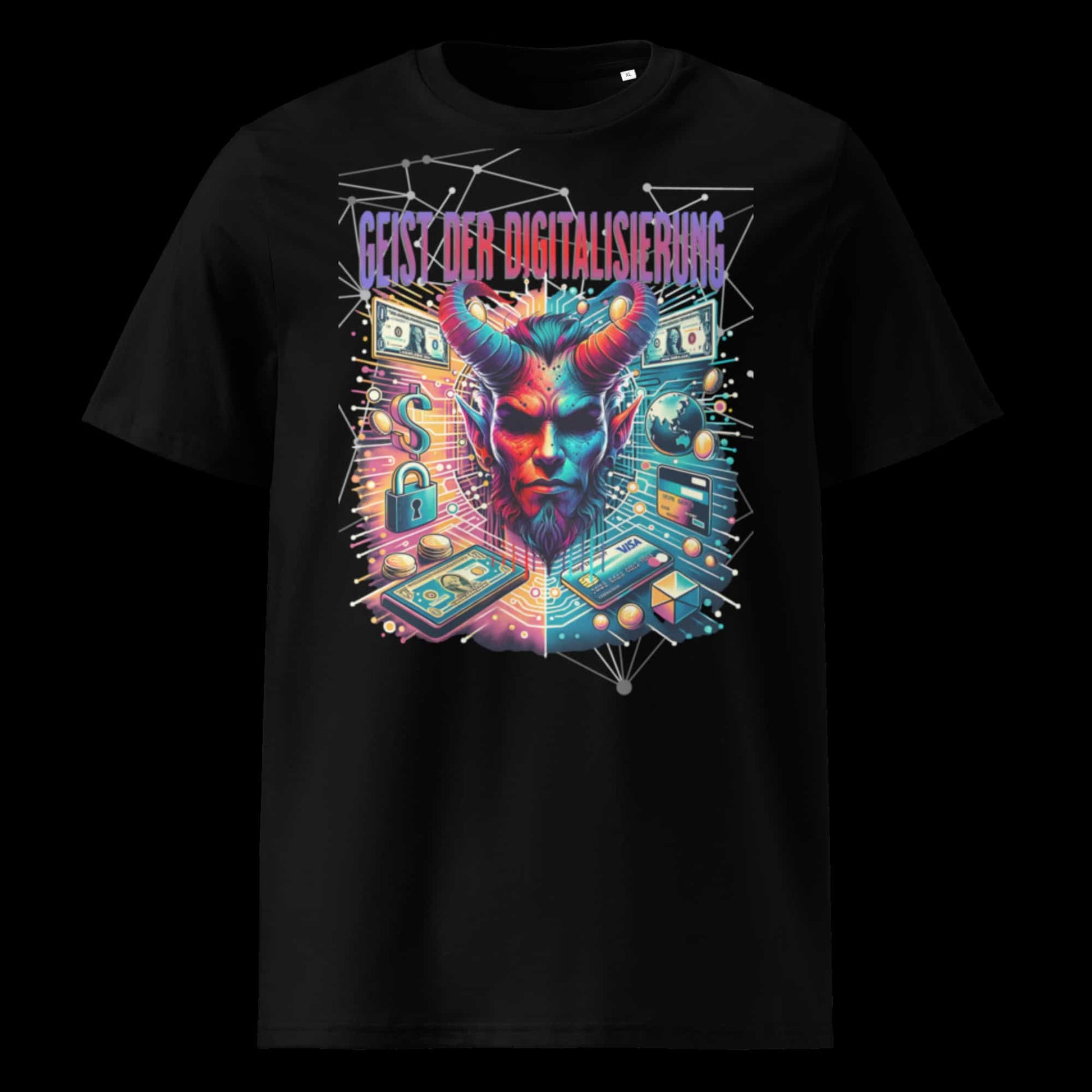 Schwarz: Damen Bio T-Shirt Herzen Schwarz von TextilRebell – GOTS-zertifiziert, 180 g/m², nachhaltiger Streetwear-Style