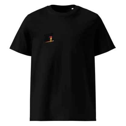 Herren Bio T-Shirt Auf die 1 Schwarz von TextilRebell – GOTS-zertifiziert, 180 g/m², nachhaltiger Streetwear-Style