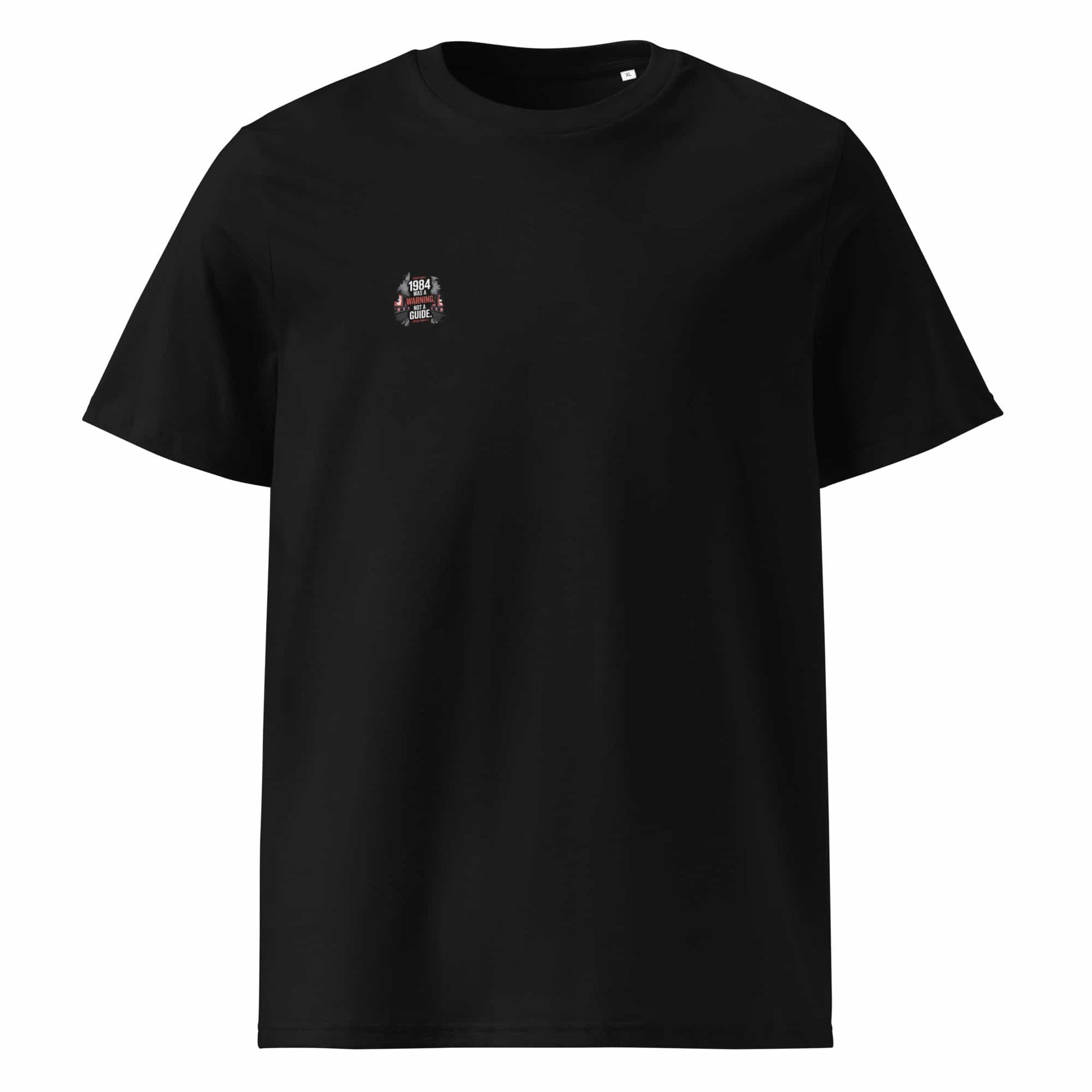 Schwarz: Herren Bio T-Shirt 1984 Schwarz von TextilRebell – GOTS-zertifiziert, 180 g/m², nachhaltiger Streetwear-Style