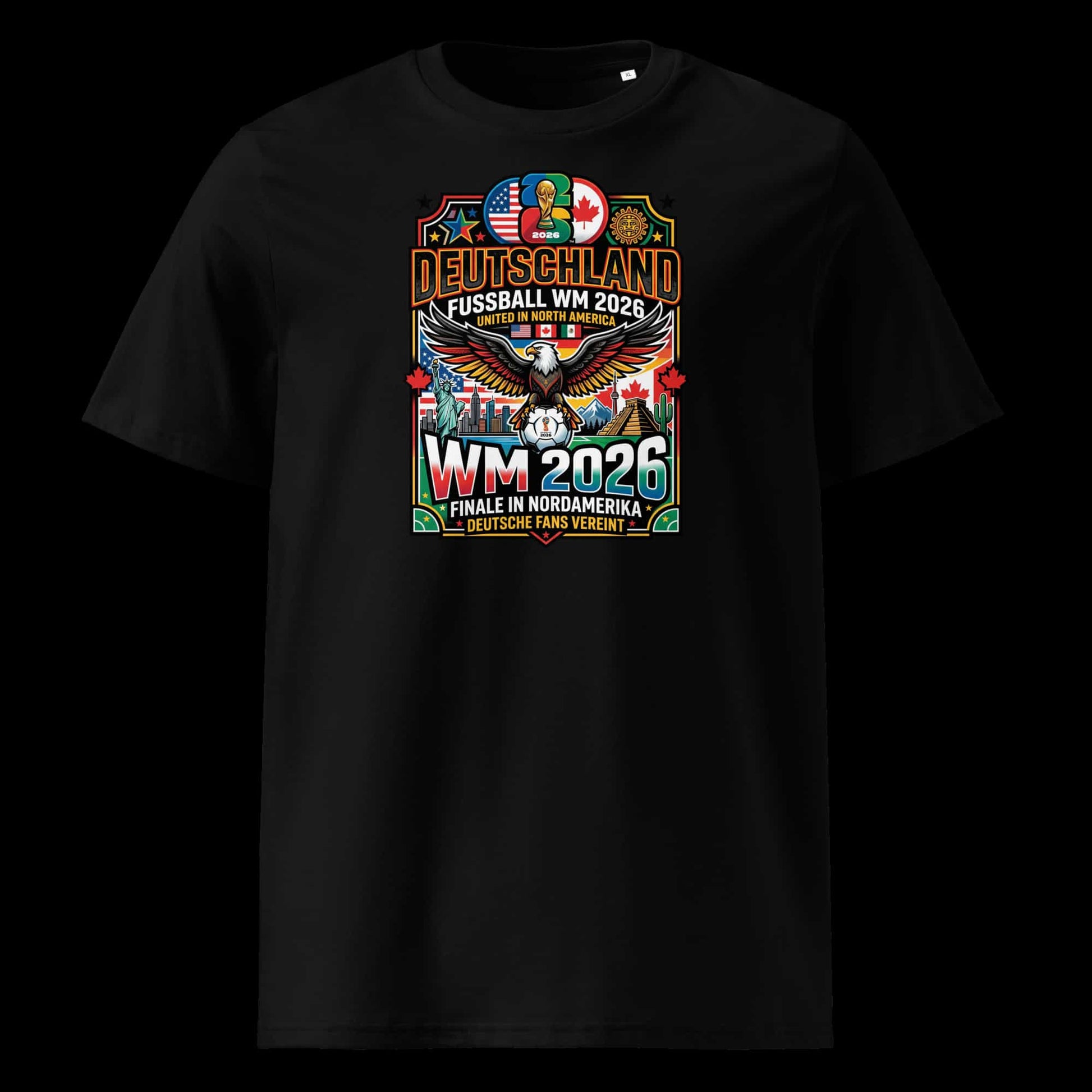 Schwarz: Herren Bio T-Shirt WM Finale Schwarz von TextilRebell – 100% GOTS-zertifizierte Bio-Baumwolle, nachhaltiger Streetwear-Style