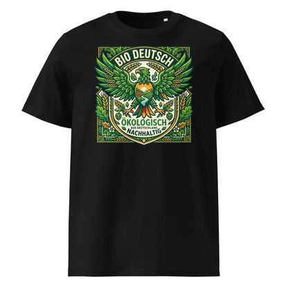 Herren Bio T-Shirt „Deutsch" – Schwarz – GOTS-zertifiziert, 100% Bio-Baumwolle – TextilRebell