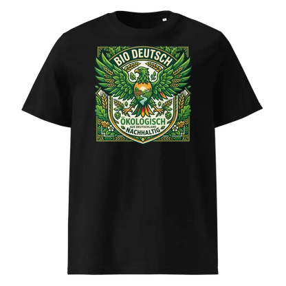 Herren Bio T-Shirt „Deutsch" – Schwarz – GOTS-zertifiziert, 100% Bio-Baumwolle – TextilRebell