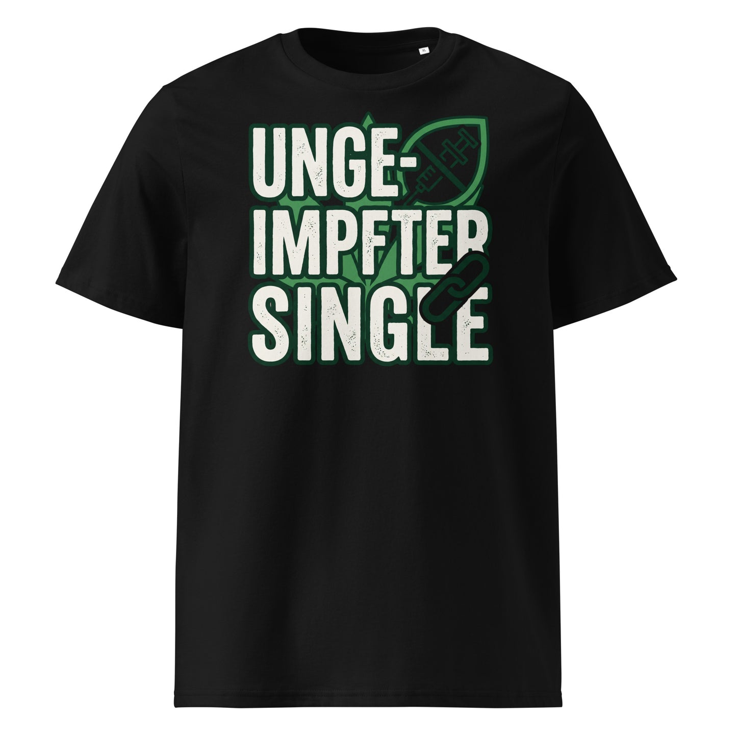 Herren T-Shirt aus Bio-Baumwolle – Single in Schwarz | GOTS & OEKO-TEX zertifiziert | TextilRebell