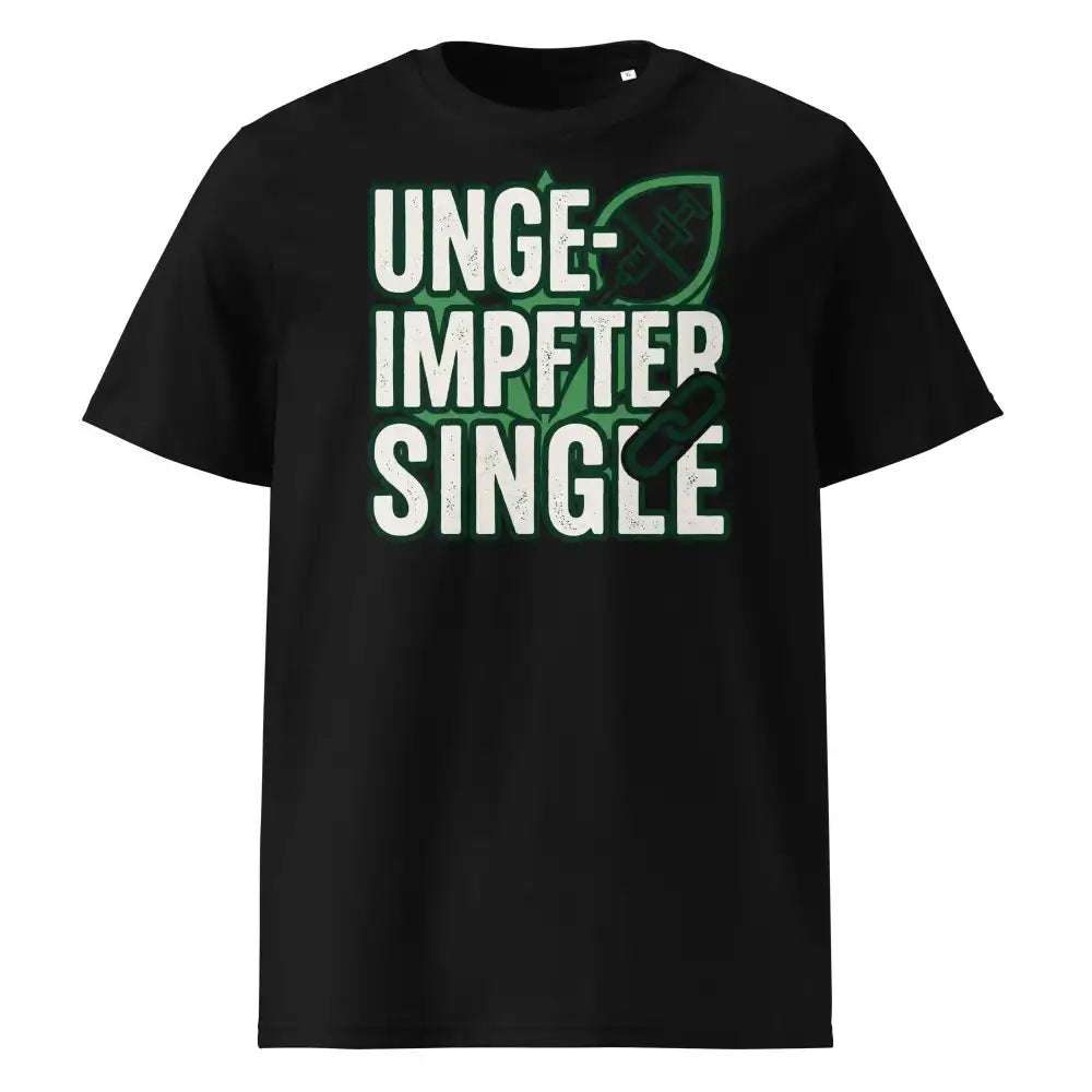 Herren T-Shirt aus Bio-Baumwolle – Single in Schwarz | GOTS & OEKO-TEX zertifiziert | TextilRebell
