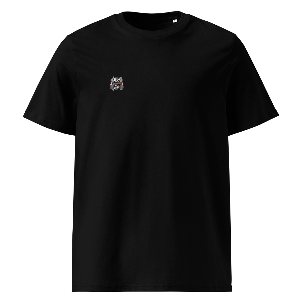 Schwarz: Herren Bio T-Shirt 1984 Schwarz von TextilRebell – GOTS-zertifiziert, 180 g/m², nachhaltiger Streetwear-Style