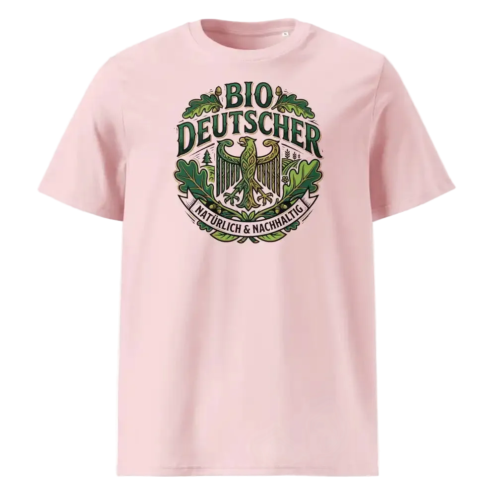 Herren Bio T-Shirt Cotton Pink mit Bio Deutscher Adler Print – GOTS-zertifiziert | TextilRebell