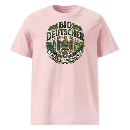 Herren Bio T-Shirt Cotton Pink mit Bio Deutscher Adler Print – GOTS-zertifiziert | TextilRebell