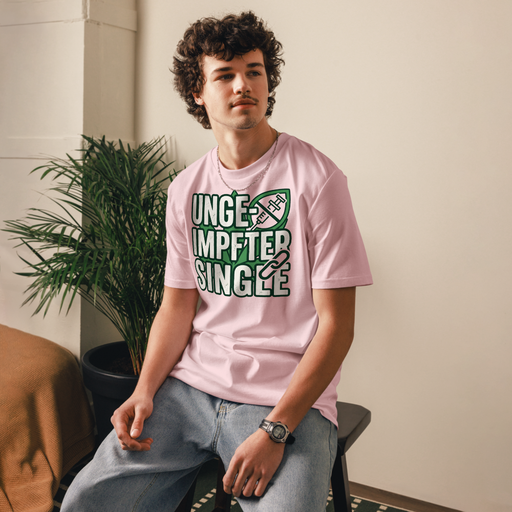 Herren T-Shirt aus Bio-Baumwolle – Single in Cotton Pink | GOTS & OEKO-TEX zertifiziert | TextilRebell