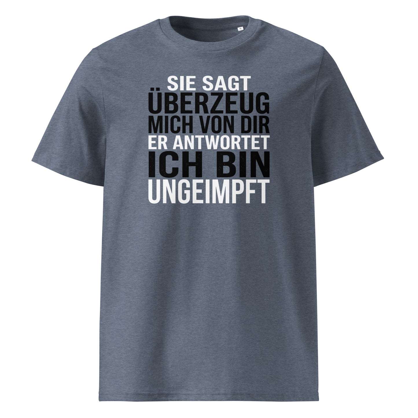 Dark Heather Blue – „...in Dark Heather Blue – TextilRebell, GOTS-zertifiziert..."