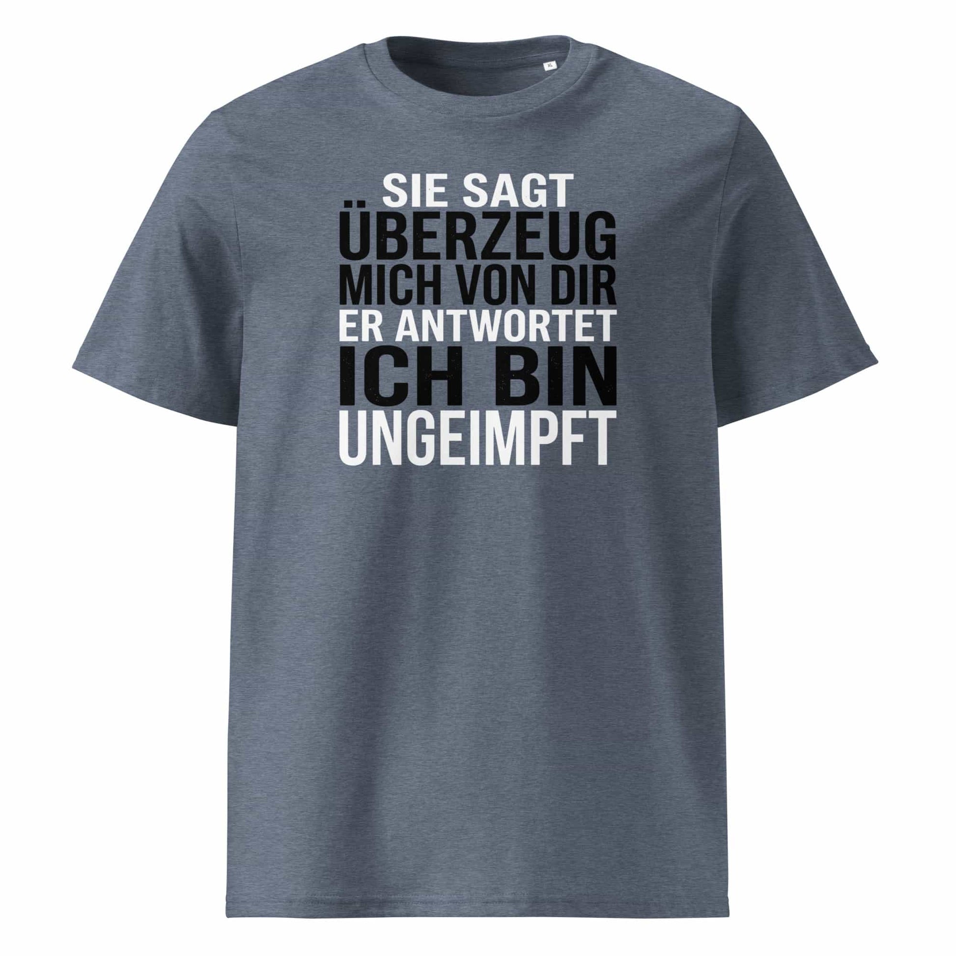 Dark Heather Blue – „...in Dark Heather Blue – TextilRebell, GOTS-zertifiziert..."
