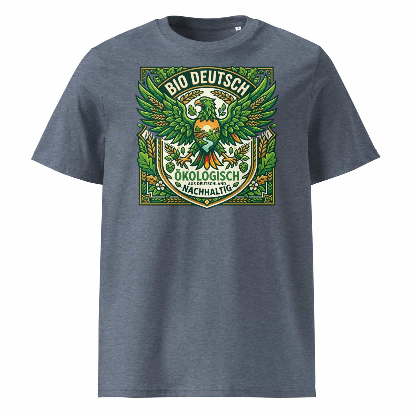 Herren Bio T-Shirt „Deutsch" – Rot – GOTS-zertifiziert, 100% Bio-Baumwolle – TextilRebell