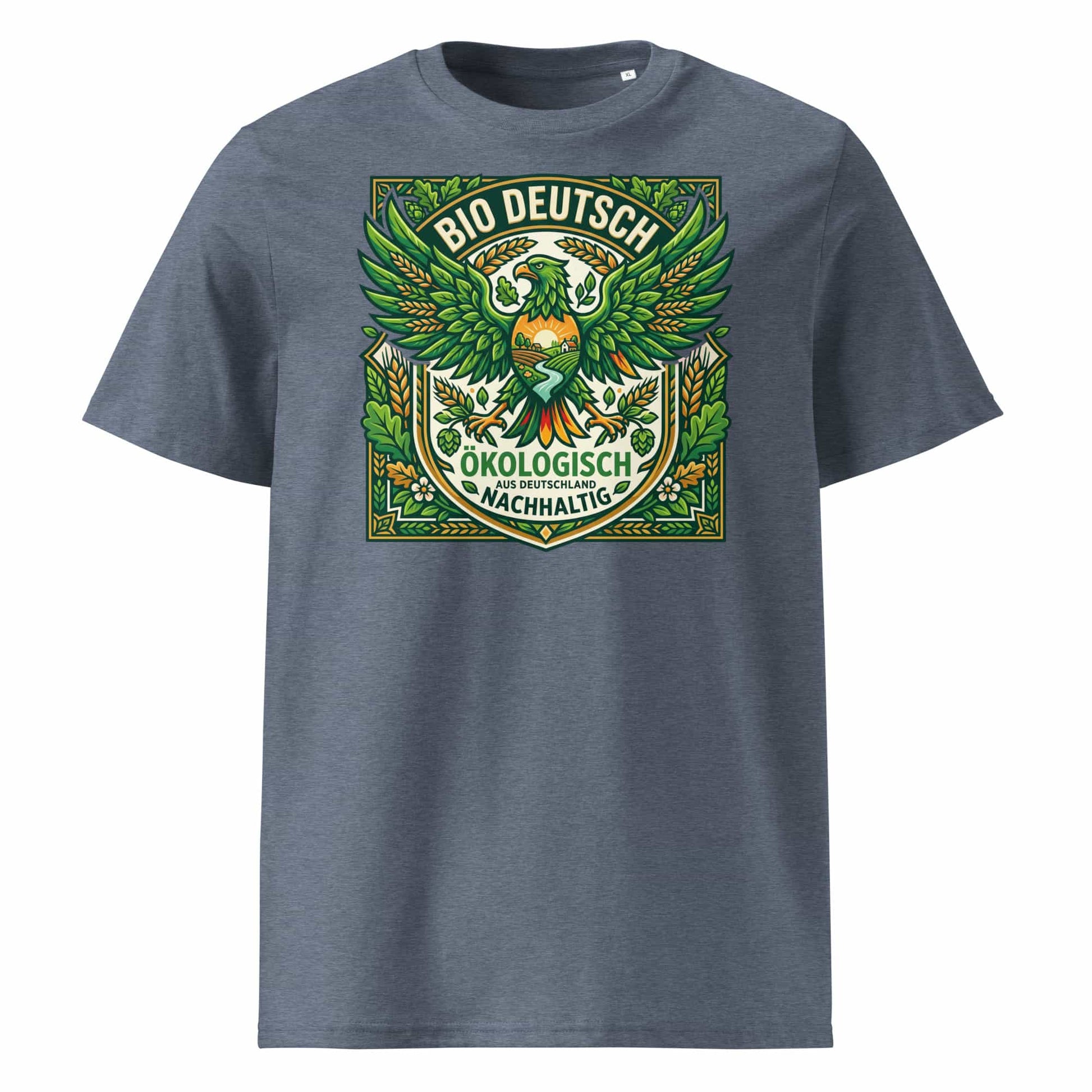 Herren Bio T-Shirt „Deutsch" – Rot – GOTS-zertifiziert, 100% Bio-Baumwolle – TextilRebell