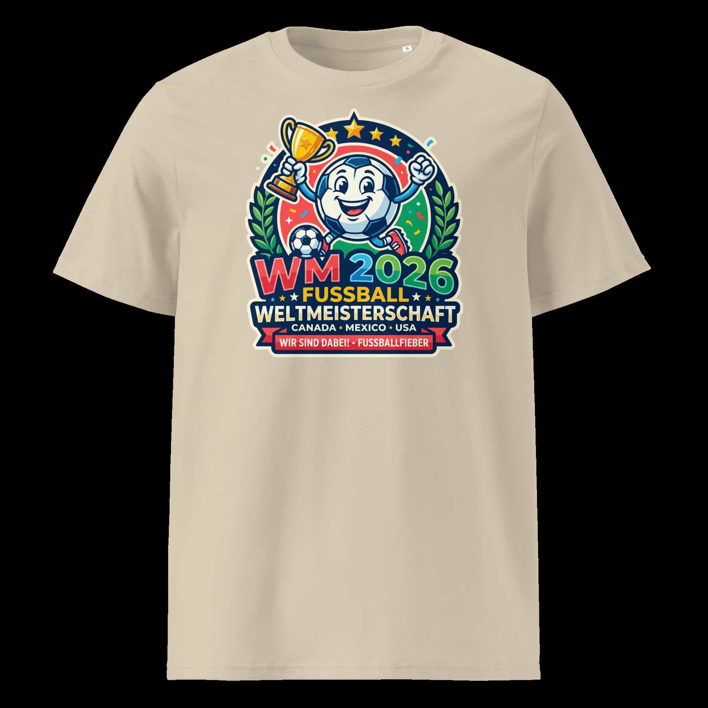 Desert Dust: Herren Bio T-Shirt WM Desert Dust von TextilRebell – 100% GOTS-zertifizierte Bio-Baumwolle, faire Produktion