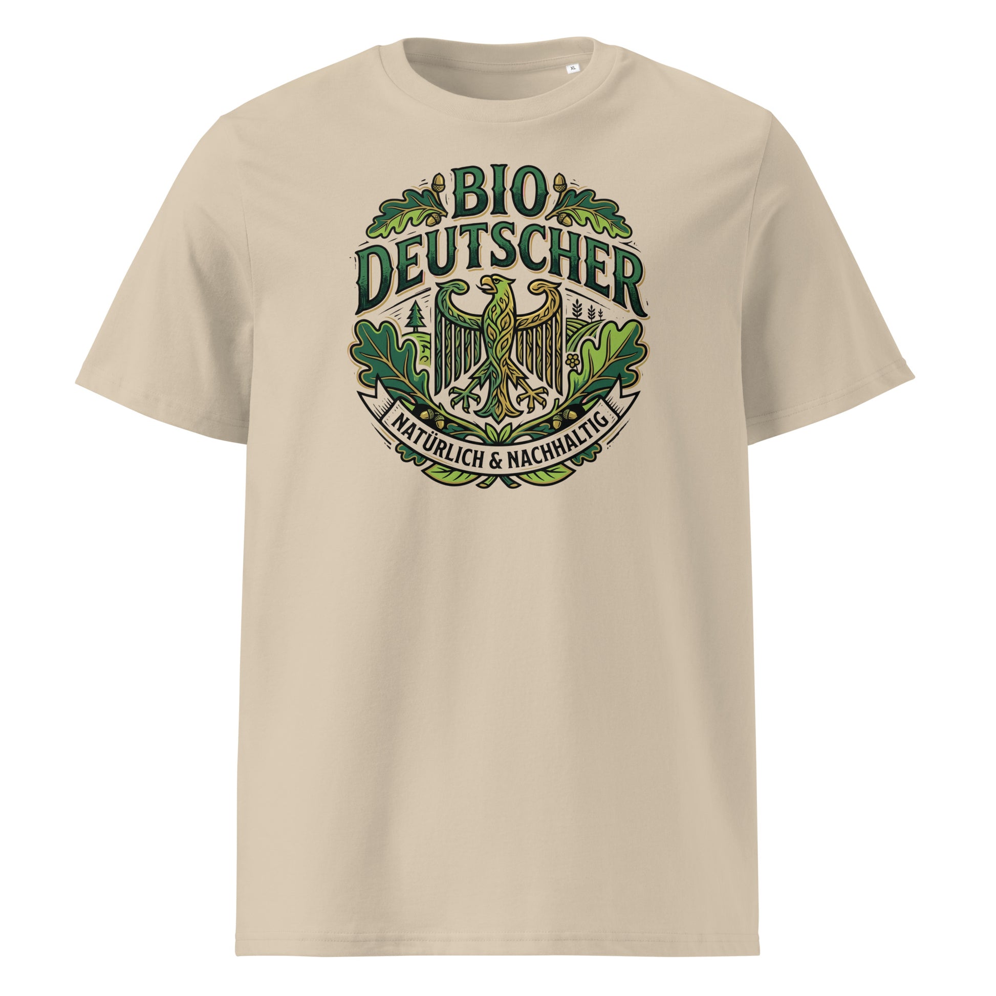  Herren Bio T-Shirt Desert Dust mit Bio Deutscher Adler Print – GOTS-zertifiziert | TextilRebell