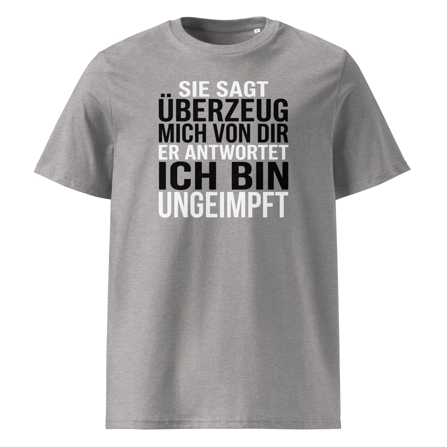 Heather Grau – „...in Heather Grau – TextilRebell, GOTS-zertifiziert..."