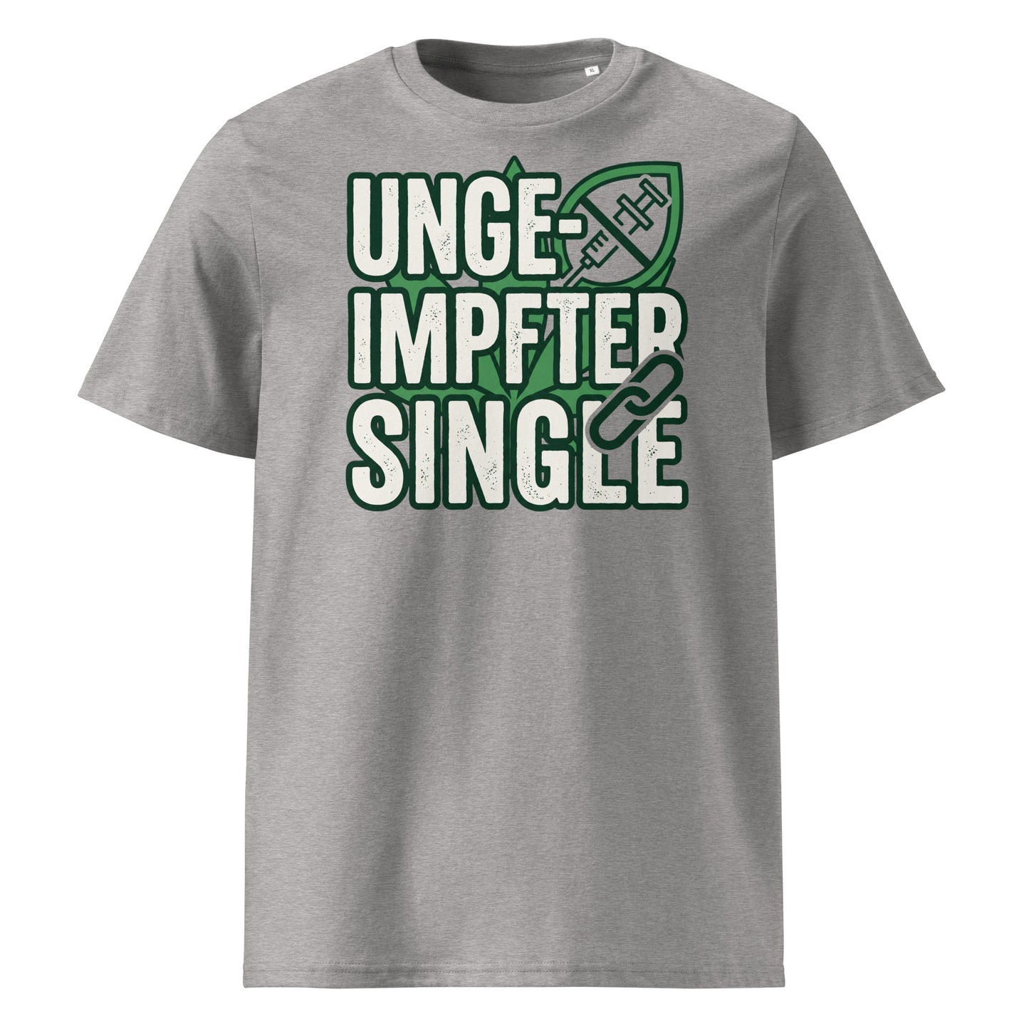 Herren T-Shirt aus Bio-Baumwolle – Single in Heather Grau | GOTS & OEKO-TEX zertifiziert | TextilRebell