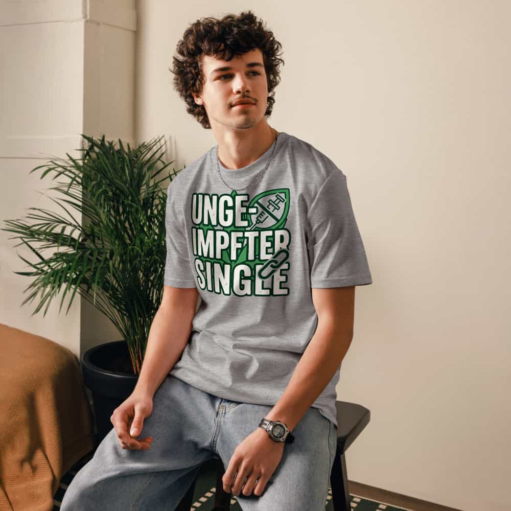 Herren T-Shirt aus Bio-Baumwolle – Single in Heather Grau | GOTS & OEKO-TEX zertifiziert | TextilRebell