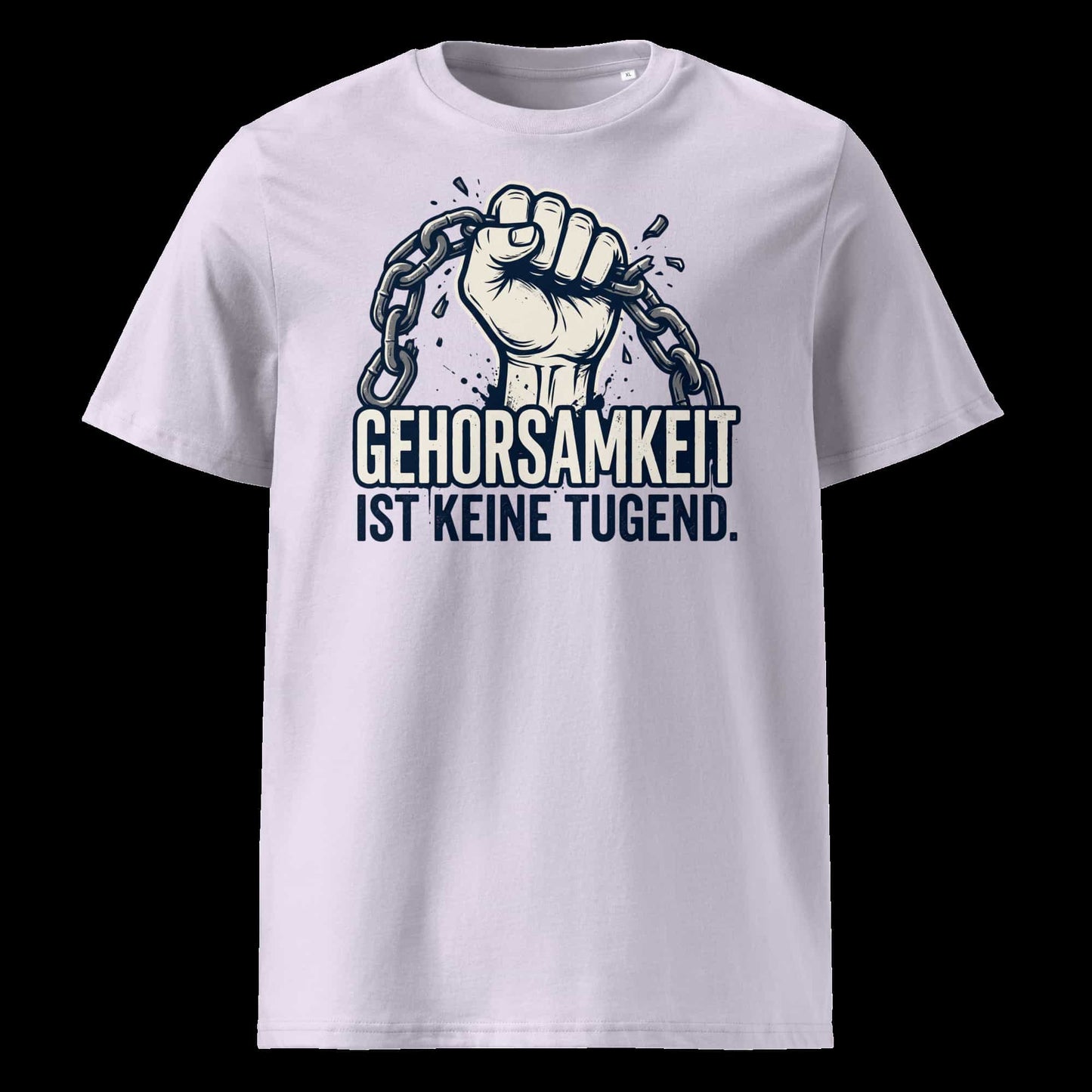 „Herren Bio T-Shirt Gehorsamkeit von TextilRebell – 100% GOTS-zertifizierte Bio-Baumwolle, nachhaltiges Statement Streetwear"