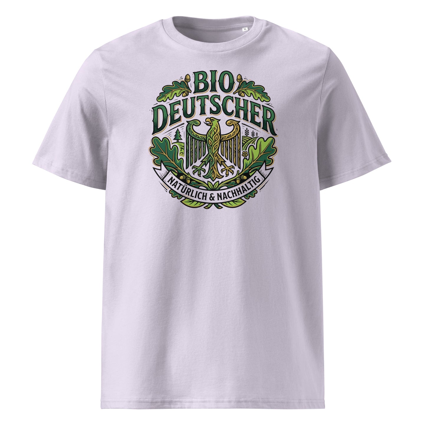  Herren Bio T-Shirt Lavendel mit Bio Deutscher Adler Print – GOTS-zertifiziert | TextilRebell