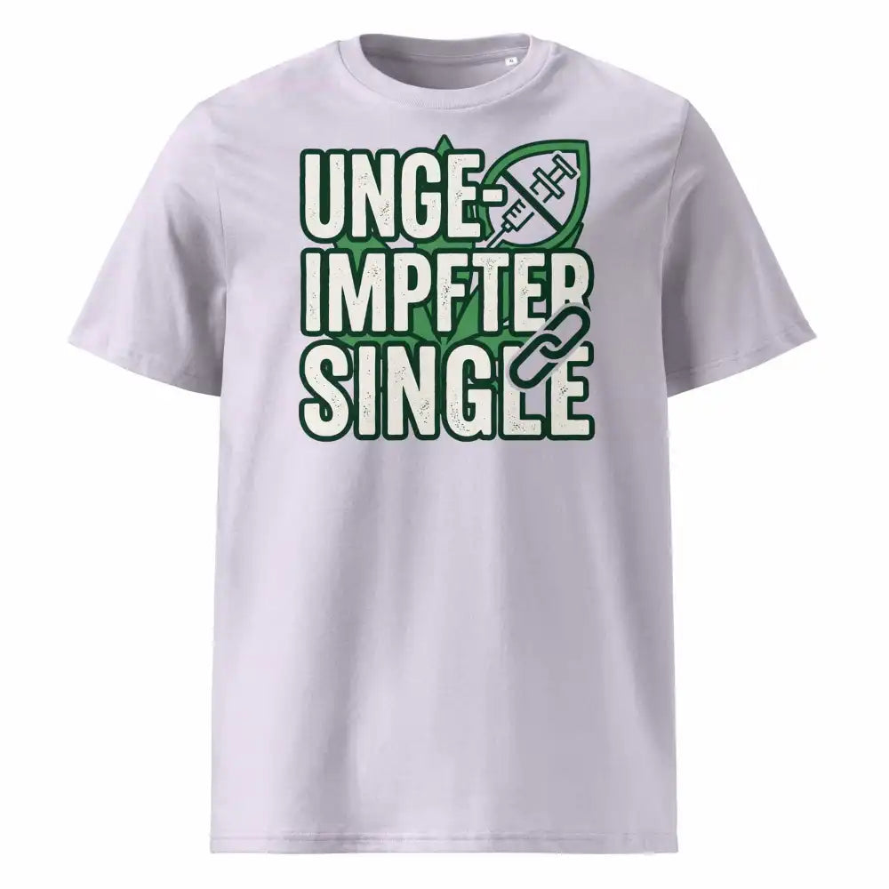 Herren T-Shirt aus Bio-Baumwolle – Single in Lavendel | GOTS & OEKO-TEX zertifiziert | TextilRebell