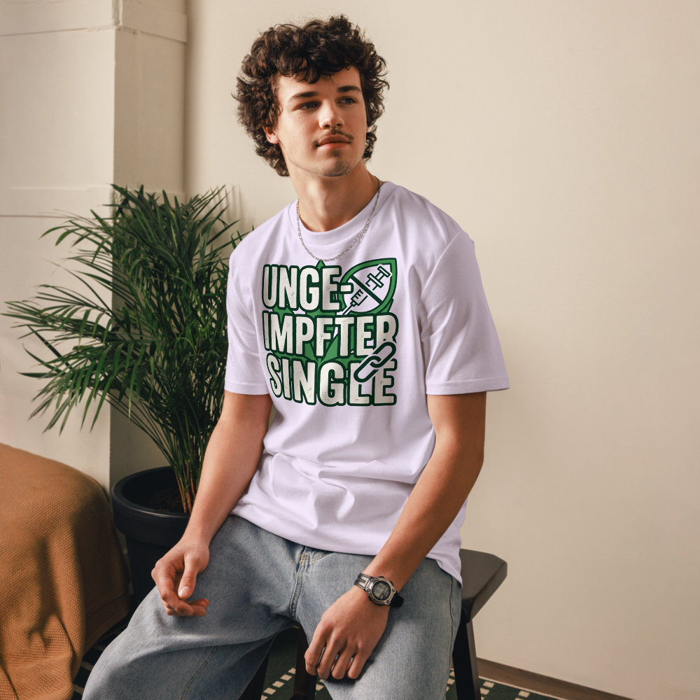 Herren T-Shirt aus Bio-Baumwolle – Single in Lavendel | GOTS & OEKO-TEX zertifiziert | TextilRebell