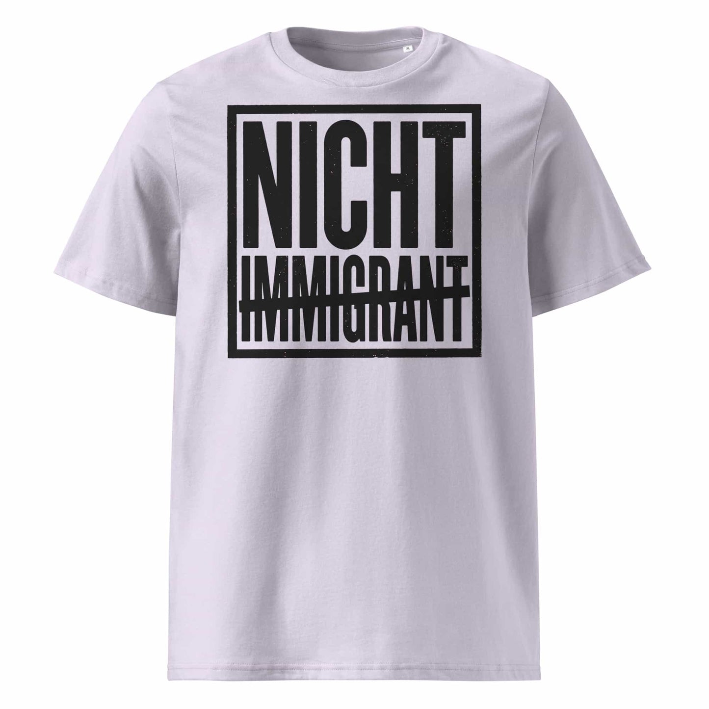 Unisex Statement T-Shirt Nicht in Lavendel – Männer Streetwear Lifestyle – 100% Bio-Baumwolle GOTS zertifiziert – TextilRebell