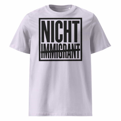 Unisex Statement T-Shirt Nicht in Lavendel – Männer Streetwear Lifestyle – 100% Bio-Baumwolle GOTS zertifiziert – TextilRebell