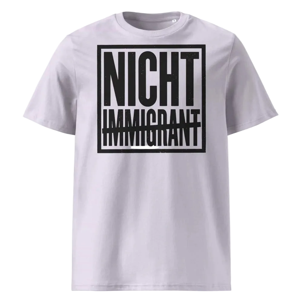 Unisex Statement T-Shirt Nicht in Lavendel – Männer Streetwear Lifestyle – 100% Bio-Baumwolle GOTS zertifiziert – TextilRebell