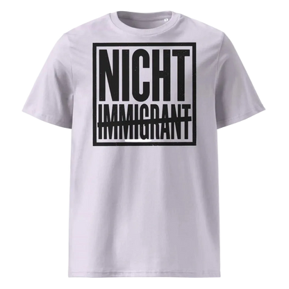 Unisex Statement T-Shirt Nicht in Lavendel – Männer Streetwear Lifestyle – 100% Bio-Baumwolle GOTS zertifiziert – TextilRebell
