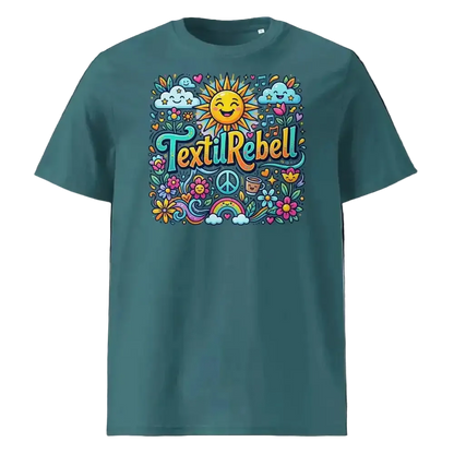Damen Bio-Baumwolle T-Shirt GOTS-zertifiziert „Sonne" – TextilRebell