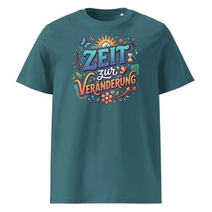  Damen T-Shirt „Zeit zur Veränderung" in Stargazer – 100% Bio-Baumwolle GOTS | TextilRebell