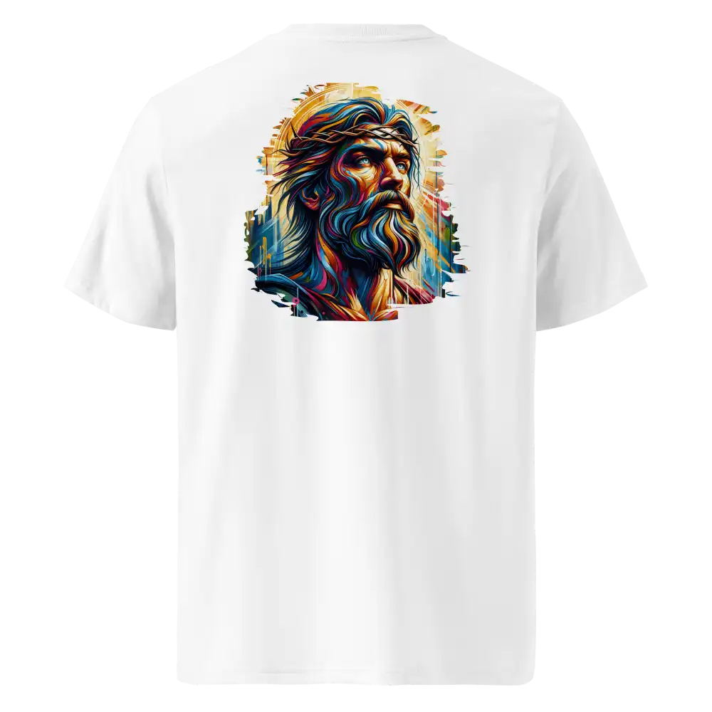 Weiß : Herren Bio T-Shirt Mann Weiß Rückseite von TextilRebell – GOTS-zertifiziert, 180 g/m², nachhaltiger Streetwear-Style