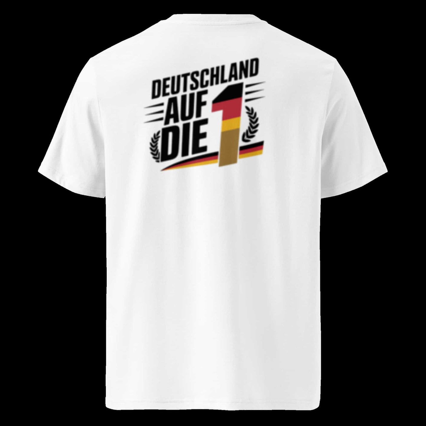 Weiß: Herren Bio T-Shirt Auf die 1 Weiß von TextilRebell – GOTS-zertifiziert, 180 g/m², faire Produktion