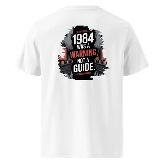 Herren Bio T-Shirt 1984 Weiß von TextilRebell – GOTS-zertifiziert, 180 g/m², faire Produktion