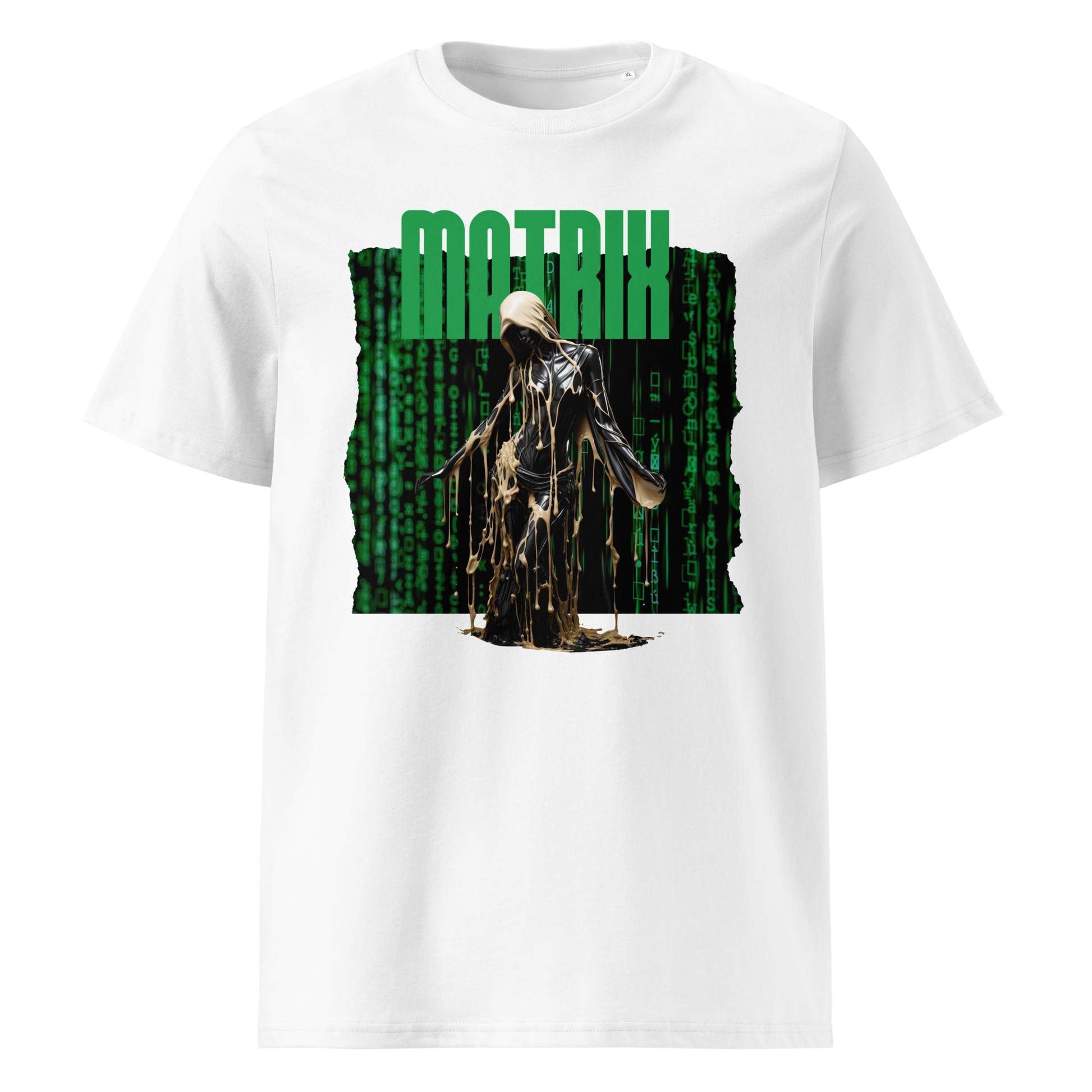 Weiß: Herren Bio T-Shirt Matrix Weiß von TextilRebell – GOTS-zertifiziert, 180 g/m², faire Produktion