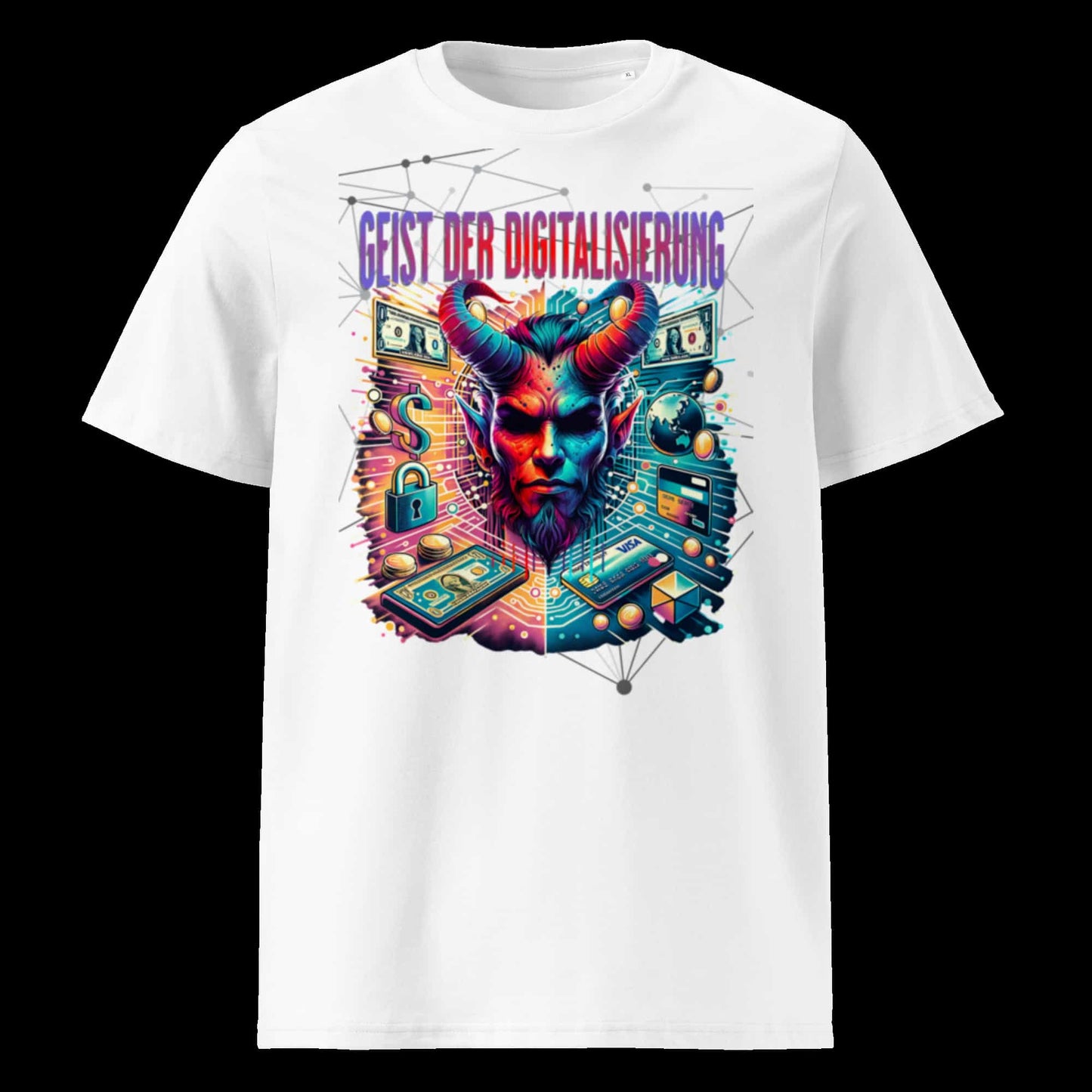 Weiß: Herren Bio T-Shirt Digital Weiß von TextilRebell – GOTS-zertifiziert, 180 g/m², faire Produktion
