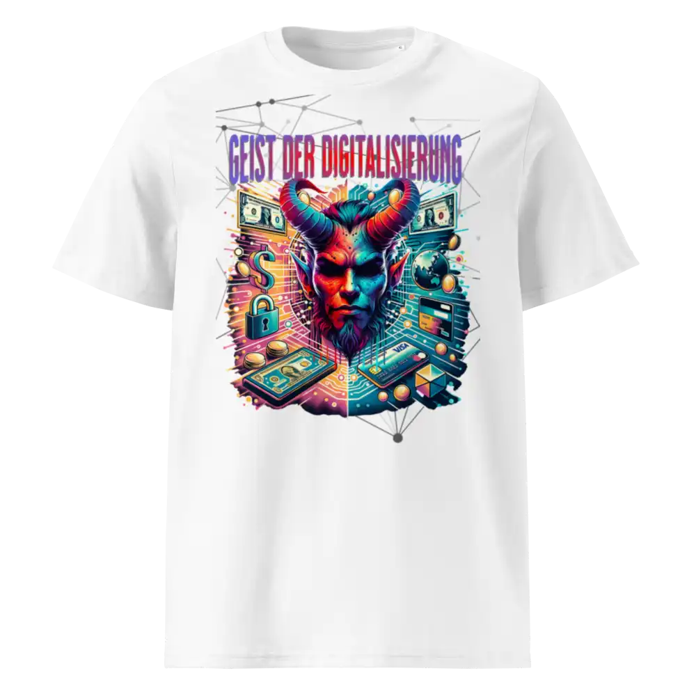 Herren Bio T-Shirt Digital Weiß von TextilRebell – GOTS-zertifiziert, 180 g/m², faire Produktion