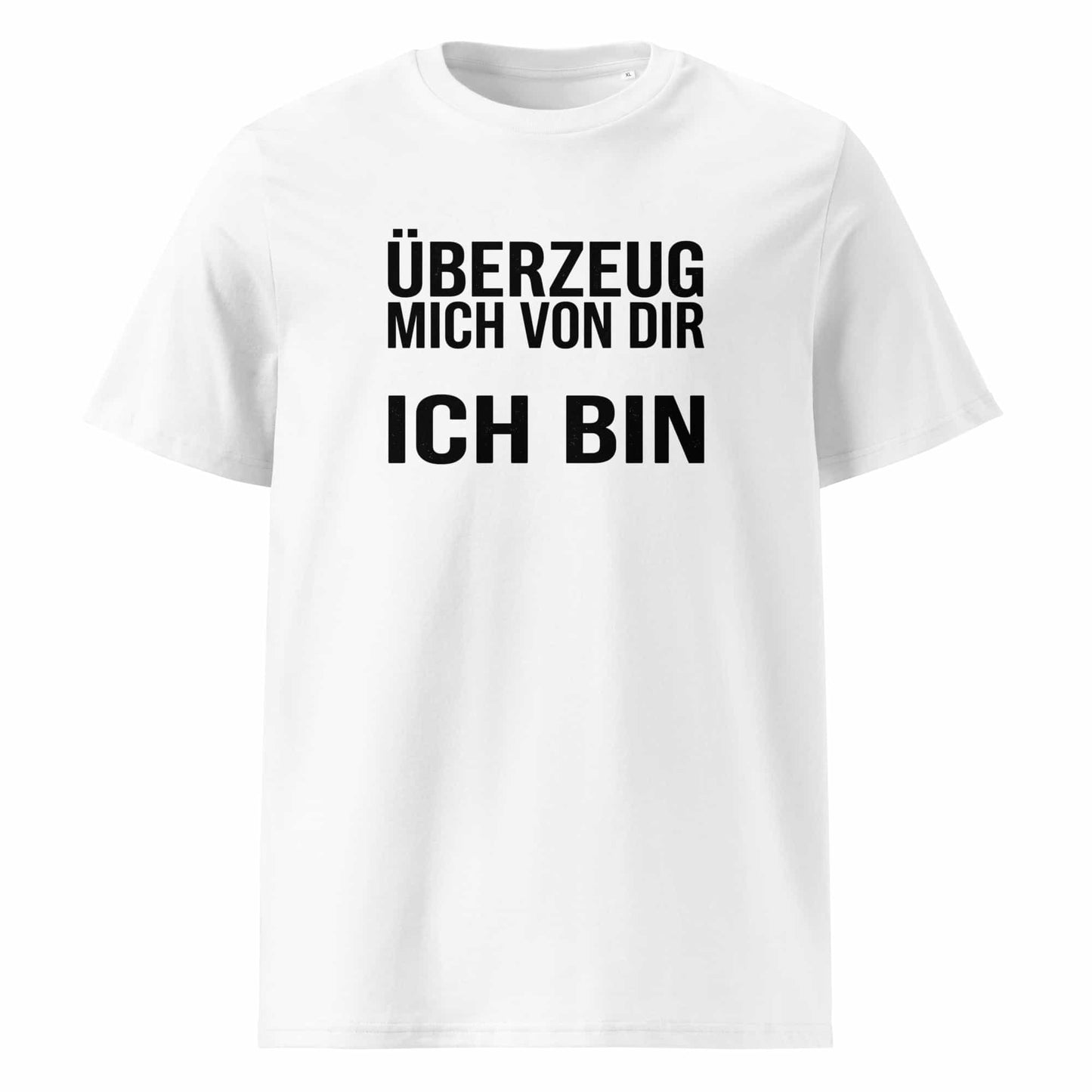 Weiß – „Herren T-Shirt aus Bio-Baumwolle in Weiß – TextilRebell, GOTS-zertifiziert, nachhaltige Streetwear, Frontansicht"