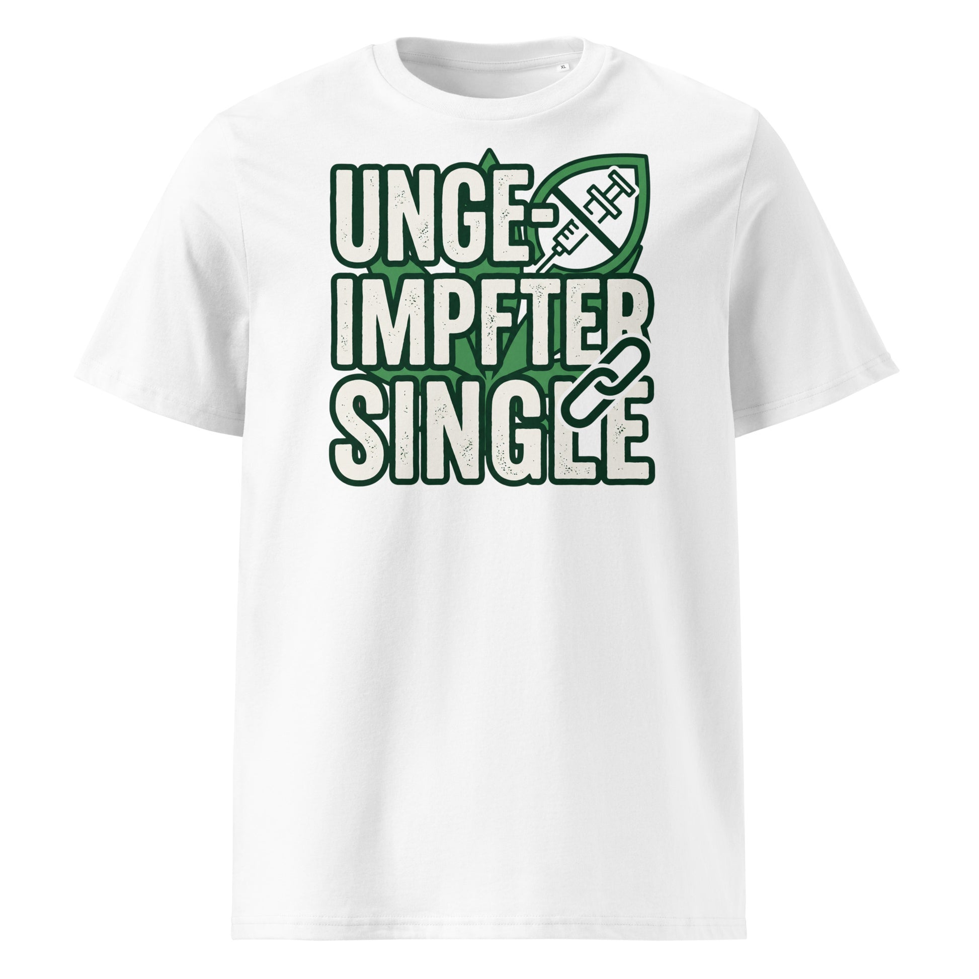 Herren T-Shirt aus Bio-Baumwolle – Single in Weiß | GOTS & OEKO-TEX zertifiziert | TextilRebell