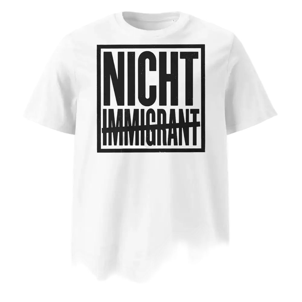 Unisex Statement T-Shirt Nicht in Weiß – Männer Streetwear Lifestyle – 100% Bio-Baumwolle GOTS zertifiziert – TextilRebell