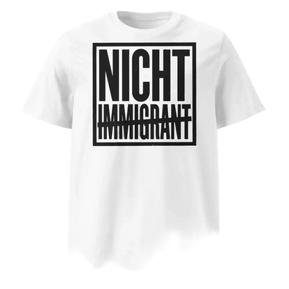 Unisex Statement T-Shirt Nicht in Weiß – Männer Streetwear Lifestyle – 100% Bio-Baumwolle GOTS zertifiziert – TextilRebell