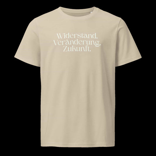 Herren Bio T-Shirt Widerstand Desert-Dust von TextilRebell – GOTS-zertifiziert, 100% Bio-Baumwolle, faire Produktion