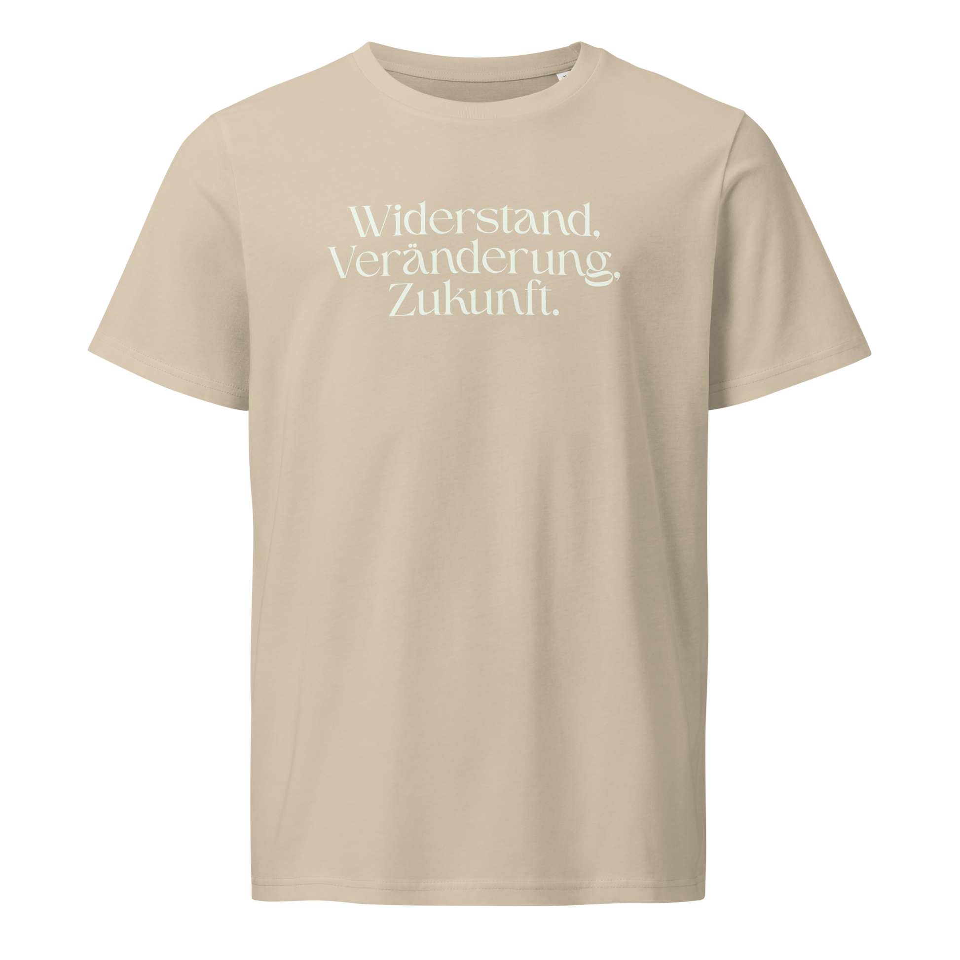Wüstenstaub: Herren Bio T-Shirt Widerstand Wüstenstaub von TextilRebell – GOTS-zertifiziert, 100% Bio-Baumwolle, faire Produktion