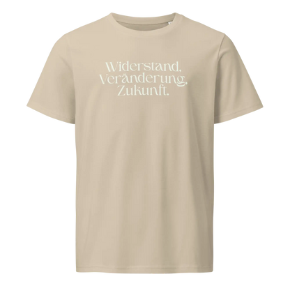 Herren Bio T-Shirt Widerstand Wüstenstaub von TextilRebell – GOTS-zertifiziert, 100% Bio-Baumwolle, faire Produktion