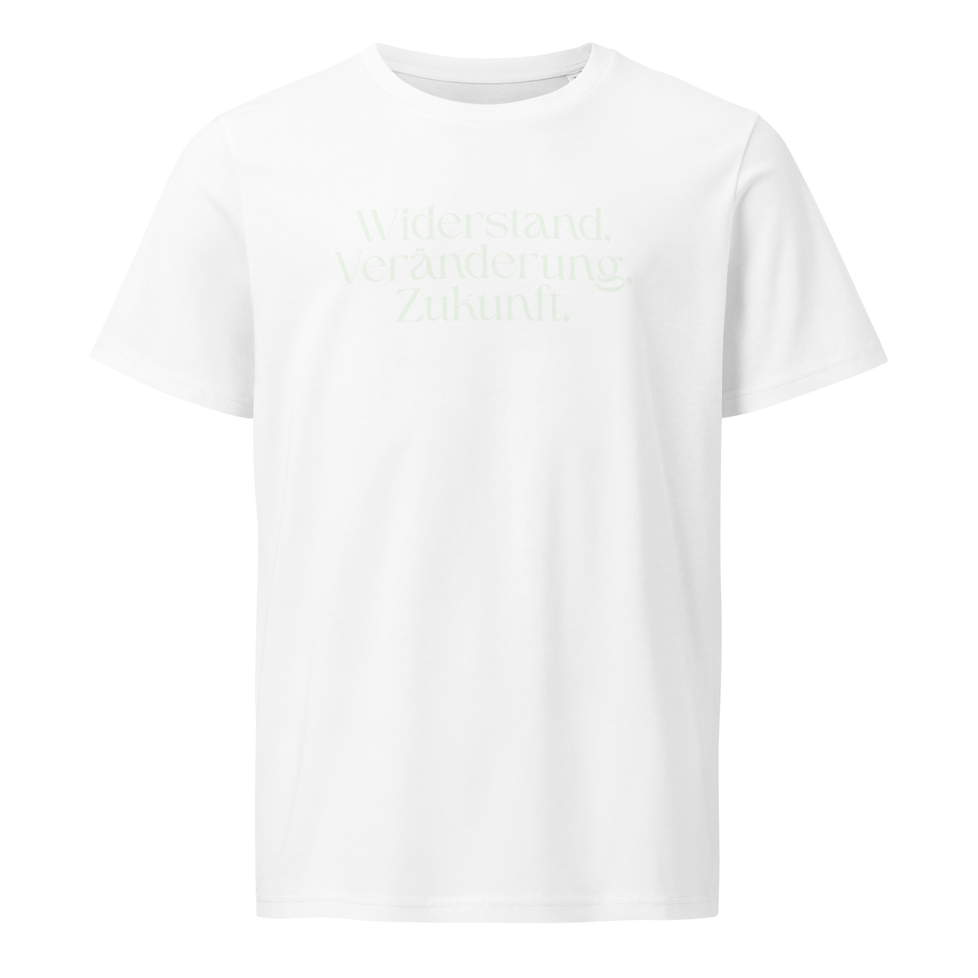 Weiß: Herren Bio T-Shirt Widerstand Weiß von TextilRebell – GOTS-zertifiziert, 100% Bio-Baumwolle, nachhaltiger Style
